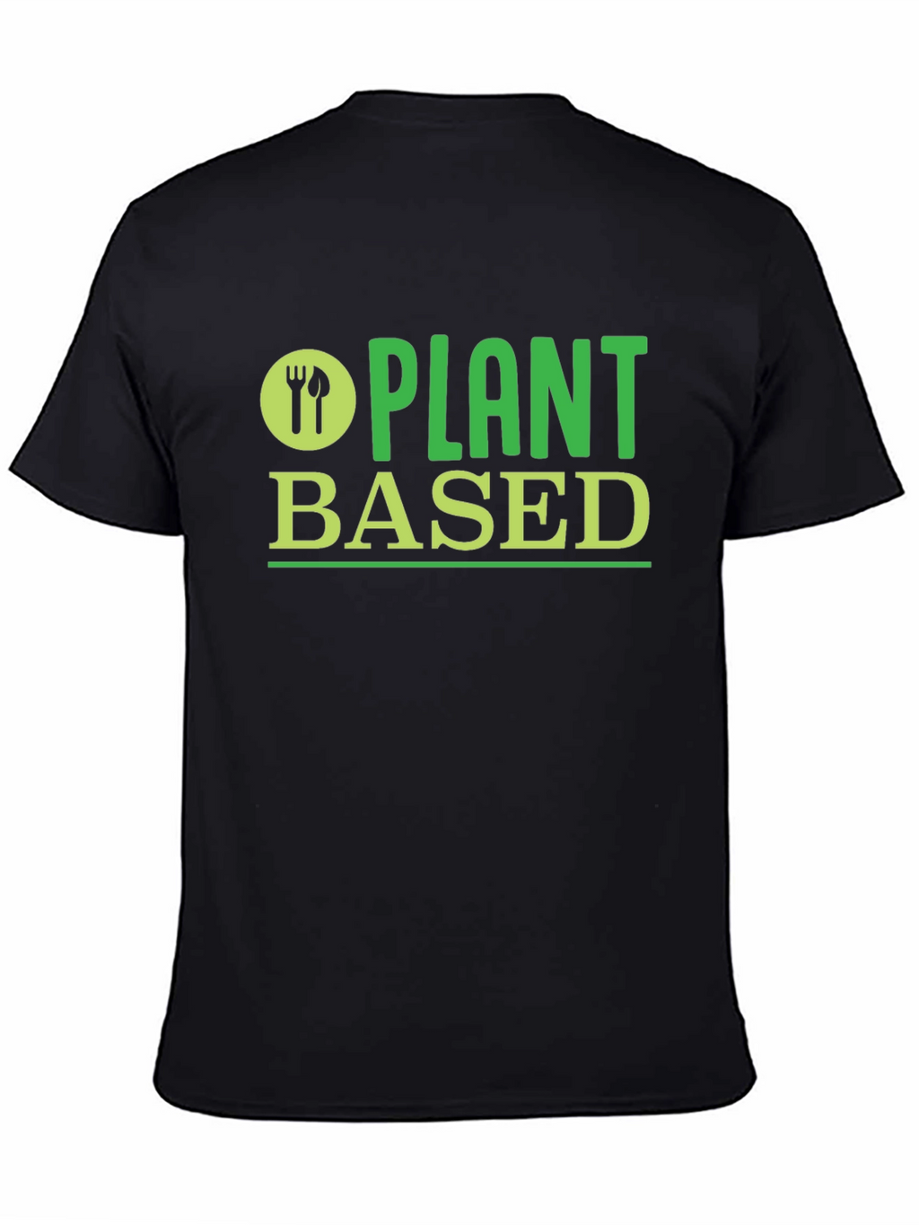 Plant Based Black T-Shirt - Vegan Friendly Apparel