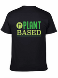 Plant Based Black T-Shirt - Vegan Friendly Apparel