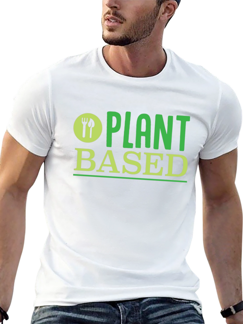 Plant Based Black T-Shirt - Vegan Friendly Apparel