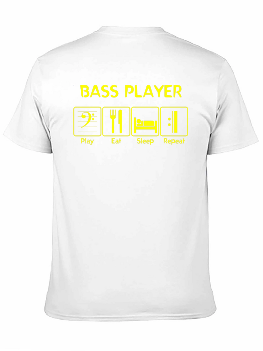 Bass Player Play Eat Sleep Repeat Graphic T-Shirt