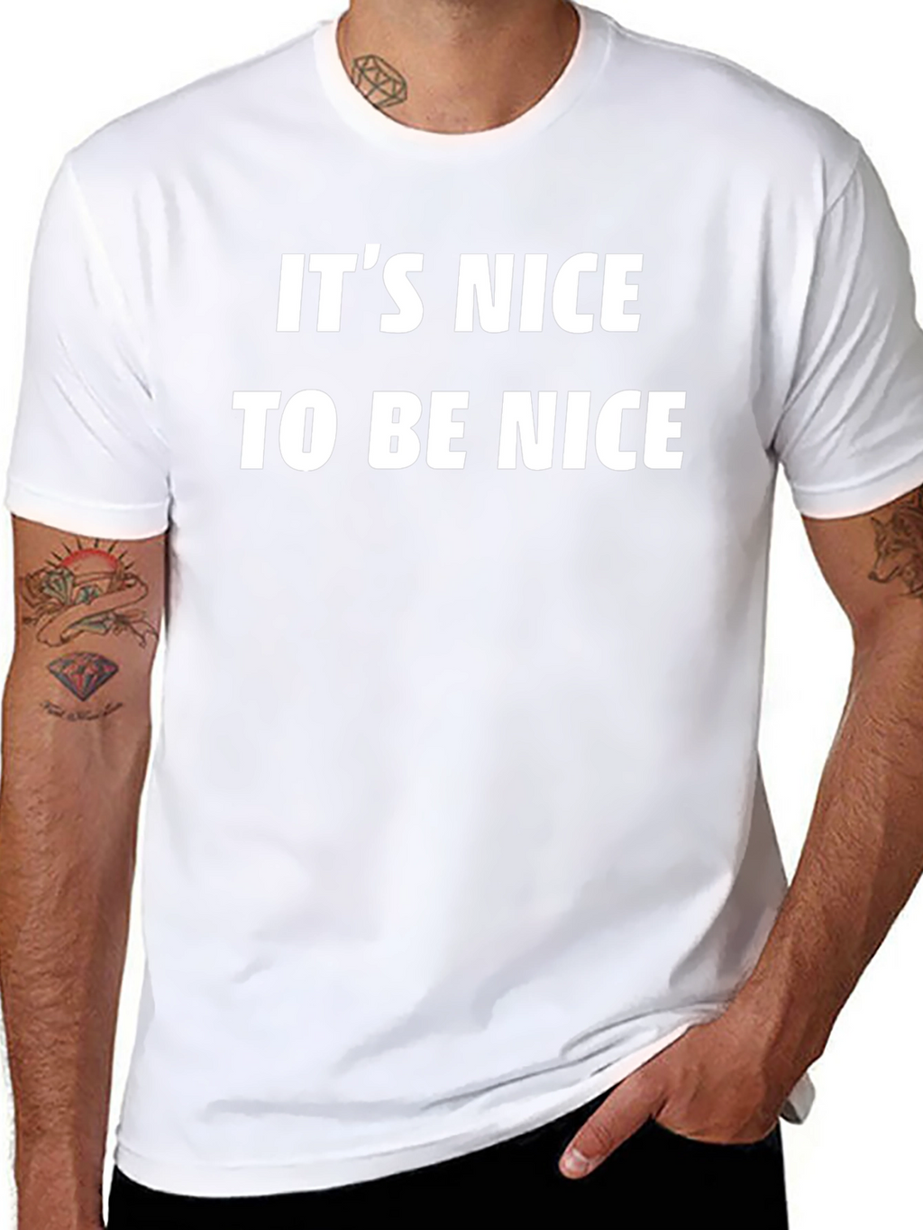 Its Nice To Be Nice Black T-Shirt