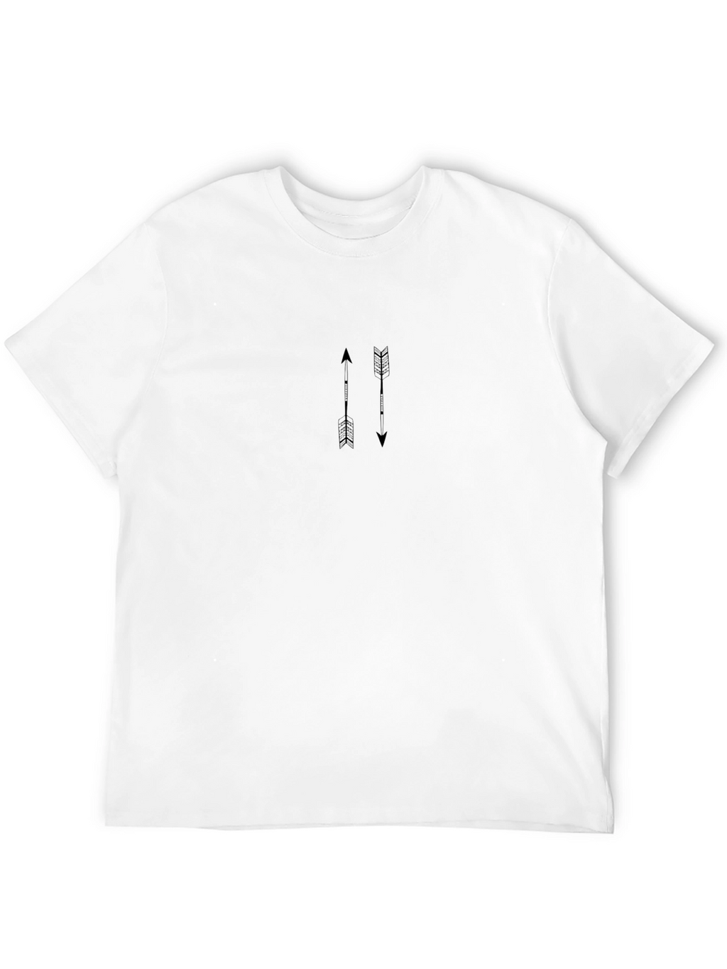 Minimalist Arrows Graphic Black T-Shirt