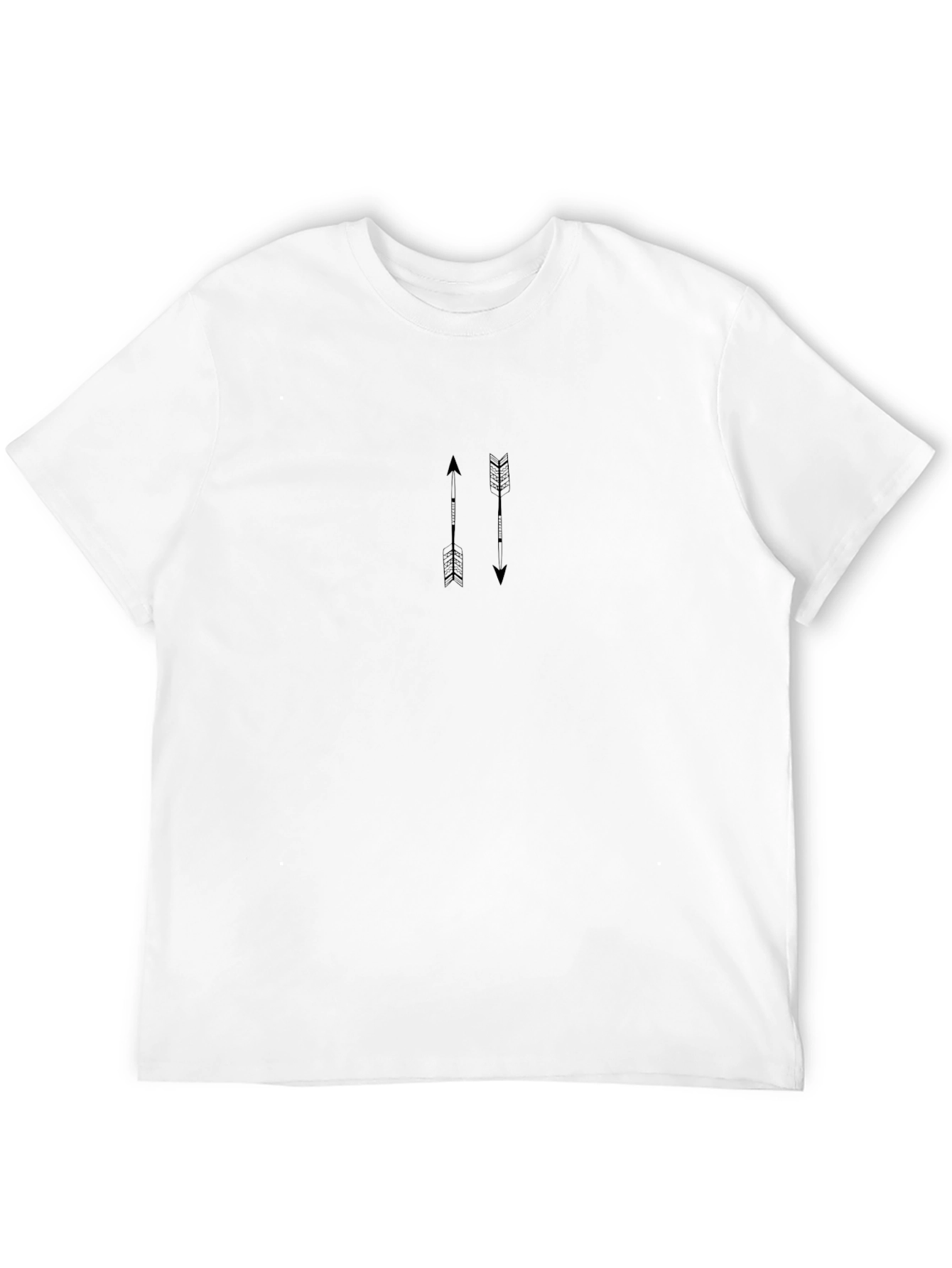 Minimalist Arrows Graphic Black T-Shirt