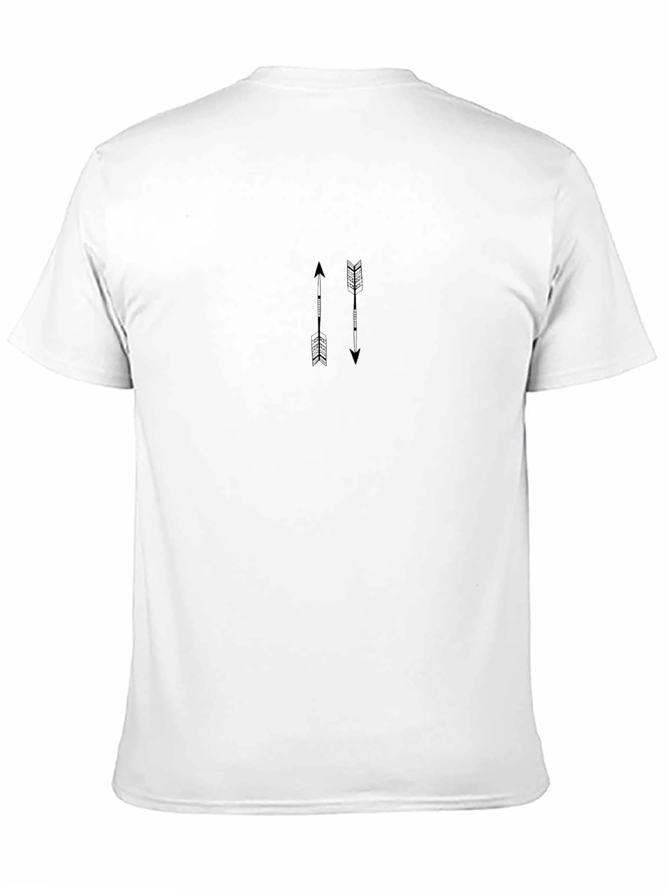 Minimalist Arrows Graphic Black T-Shirt