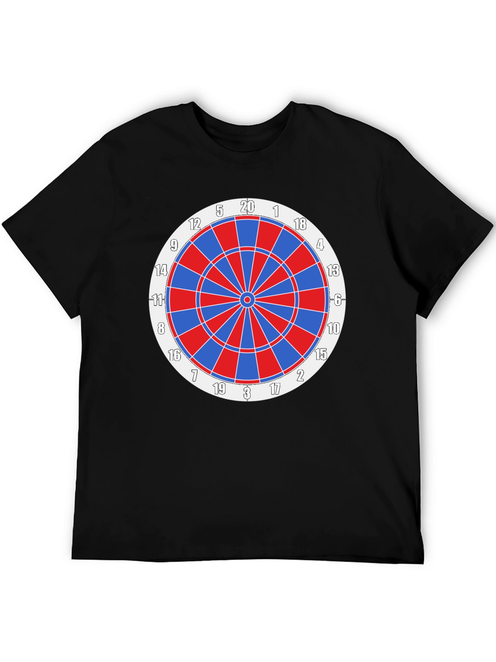 Dartboard Graphic Tee - Black Cotton Blend