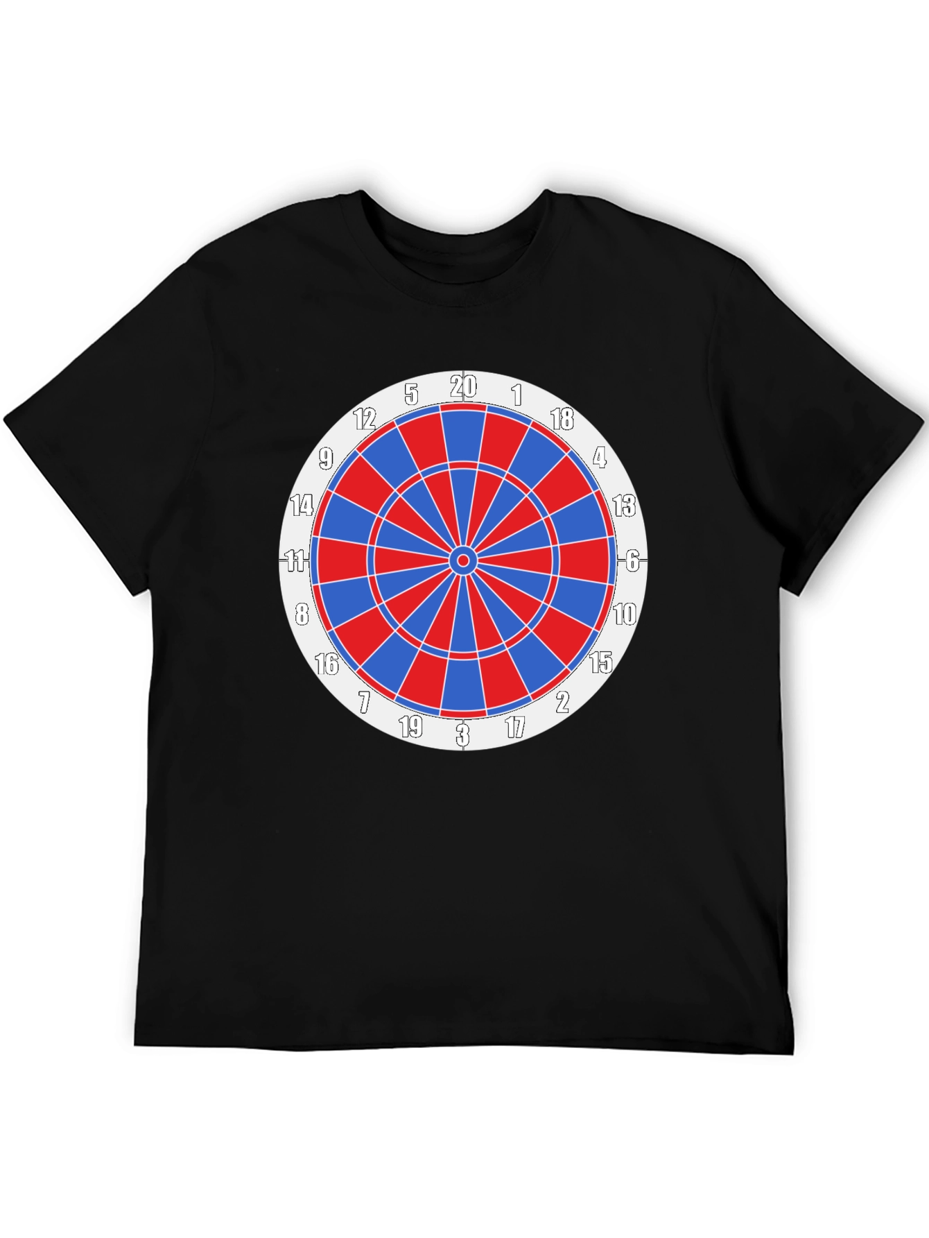Dartboard Graphic Tee - Black Cotton Blend
