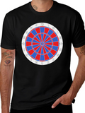 Dartboard Graphic Tee - Black Cotton Blend