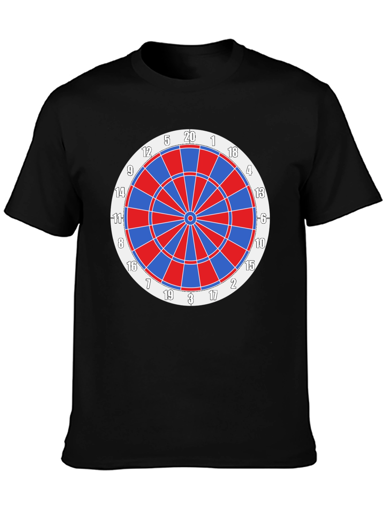 Dartboard Graphic Tee - Black Cotton Blend