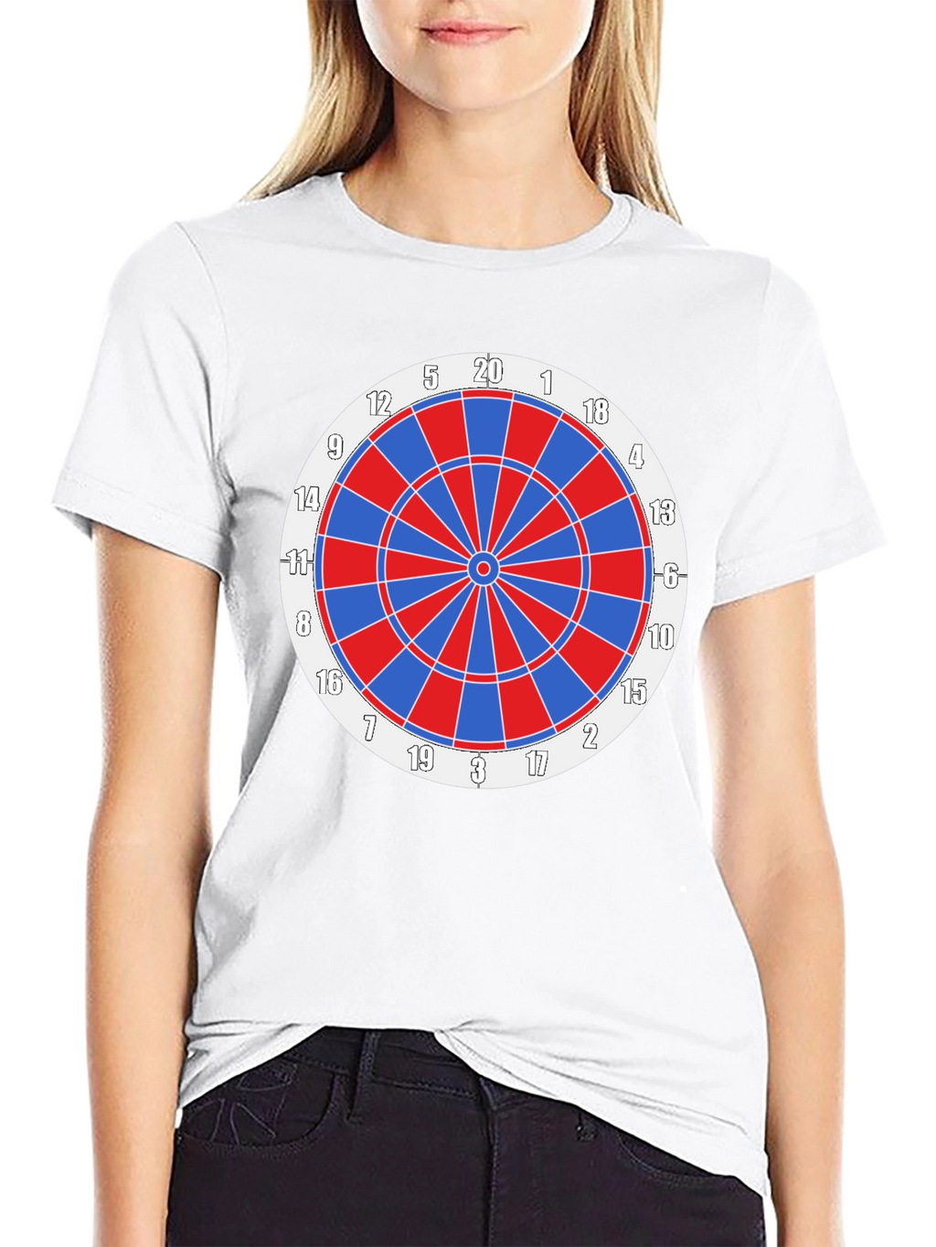 Dartboard Graphic Tee - Black Cotton Blend