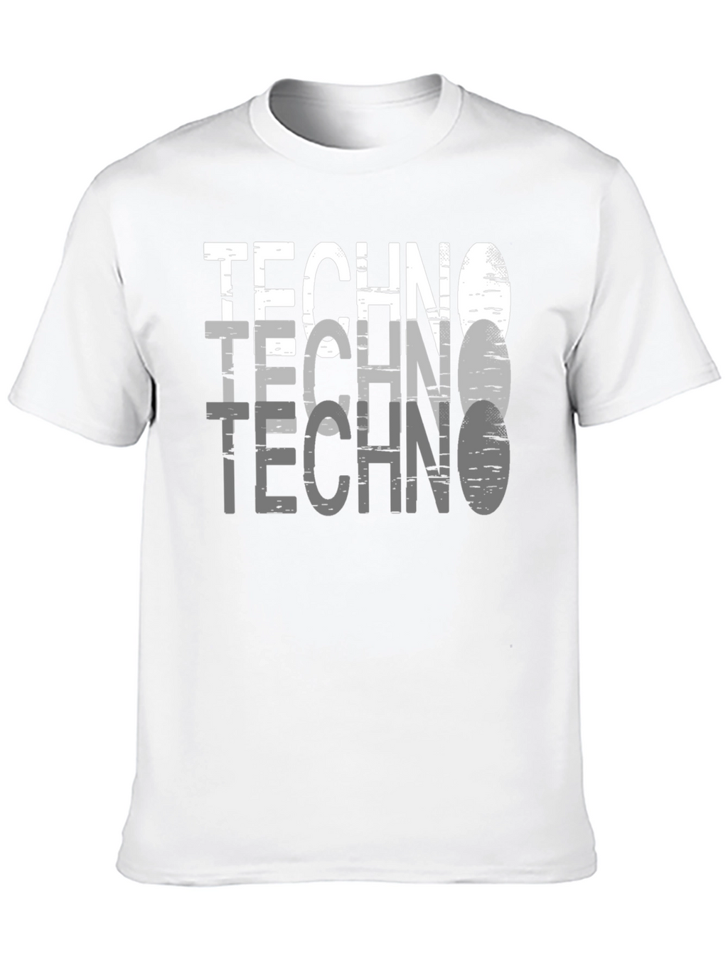 Techno Graphic Tee - Modern Style Black T-Shirt