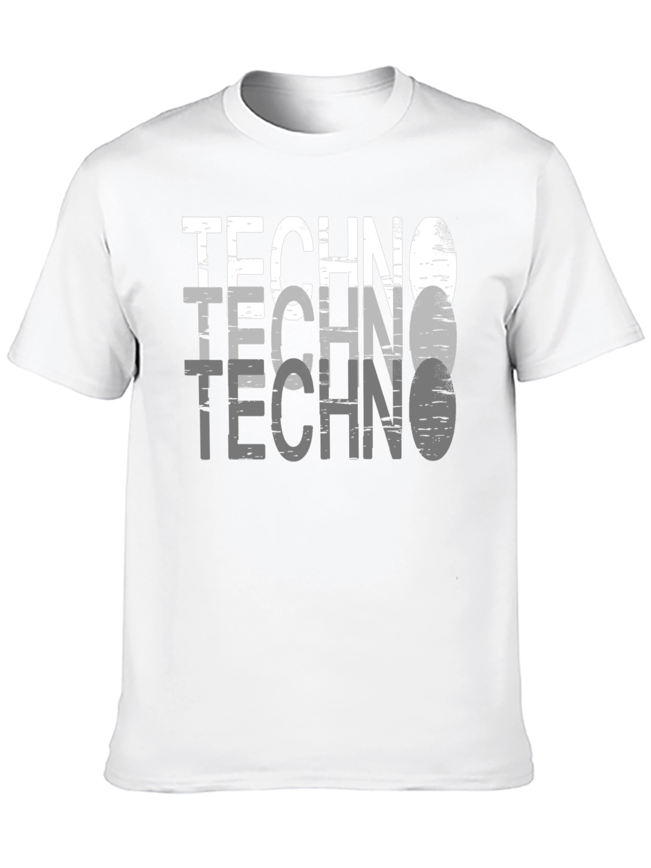 Techno Graphic Tee - Modern Style Black T-Shirt