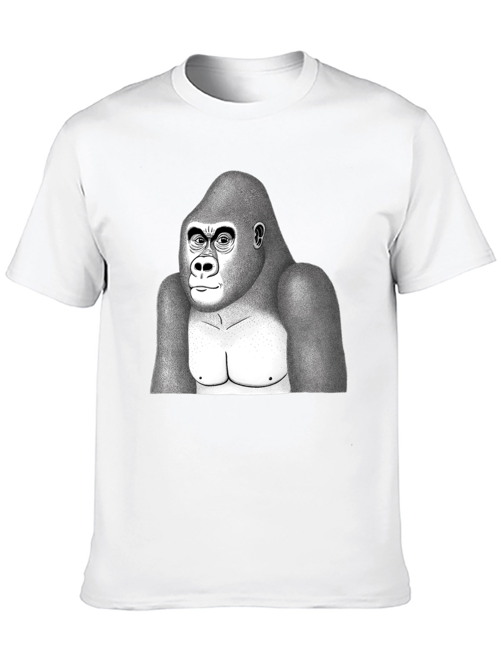 Gorilla Graphic T-Shirt - Black Cotton Blend