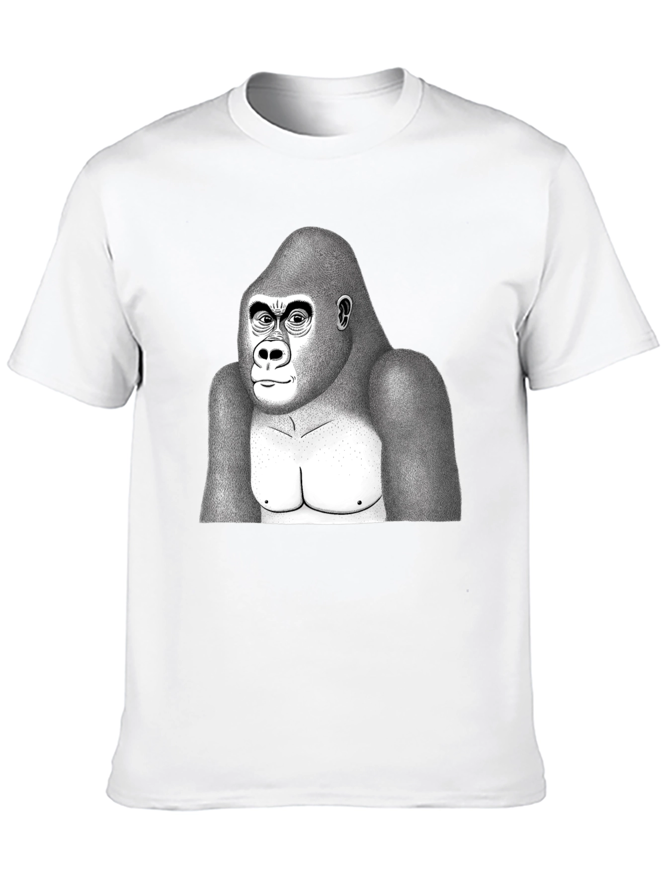 Gorilla Graphic T-Shirt - Black Cotton Blend