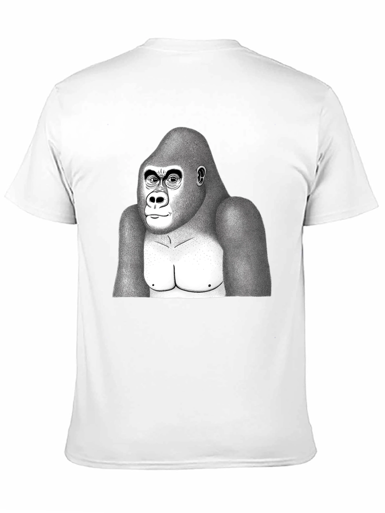 Gorilla Graphic T-Shirt - Black Cotton Blend