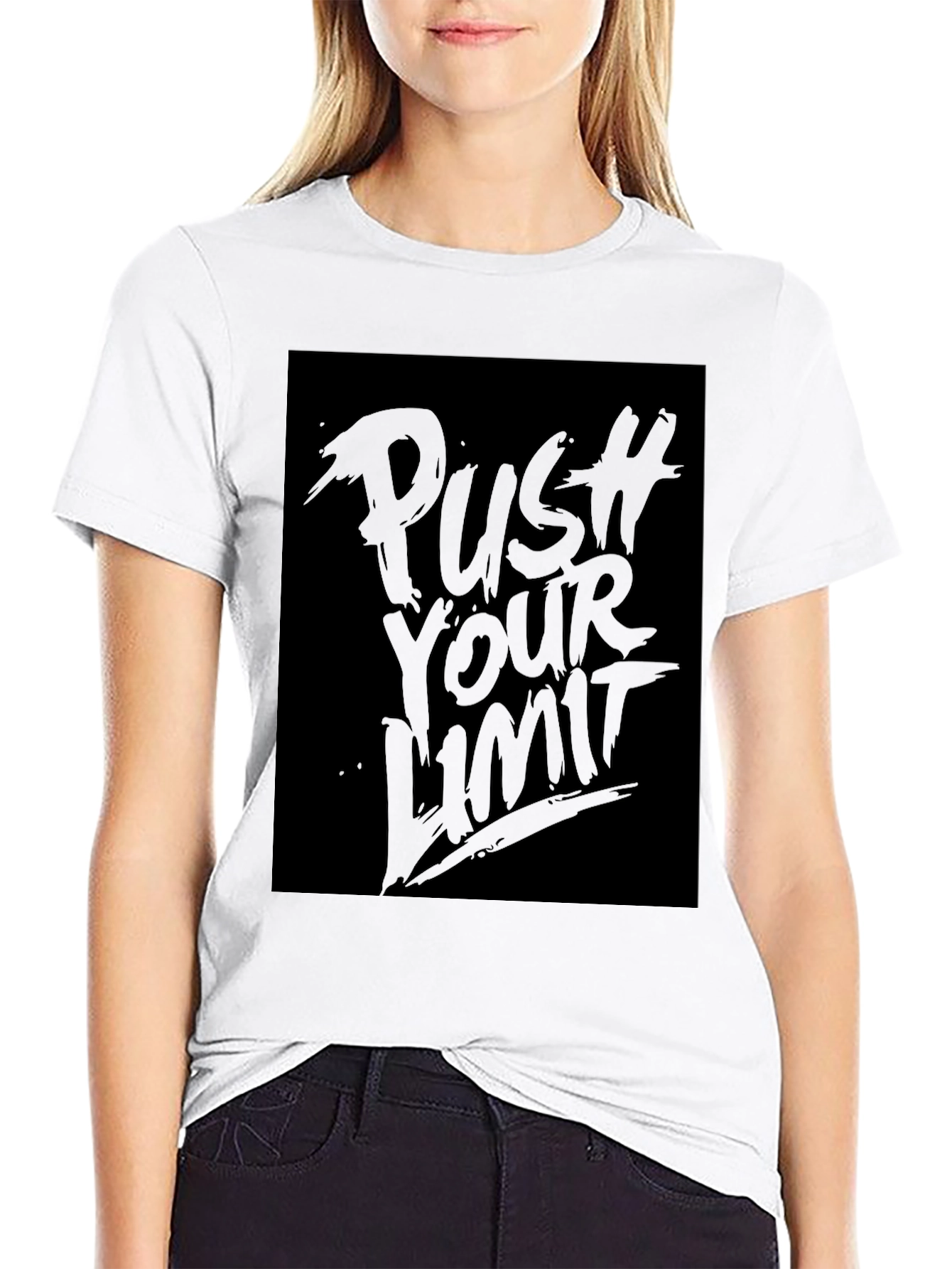 Push Your Limit Graphic Tee - Black