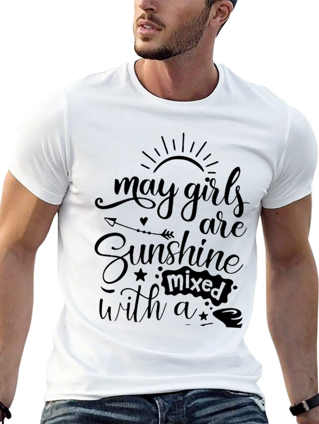 May Girls Are Sunshine Mixed T-Shirt