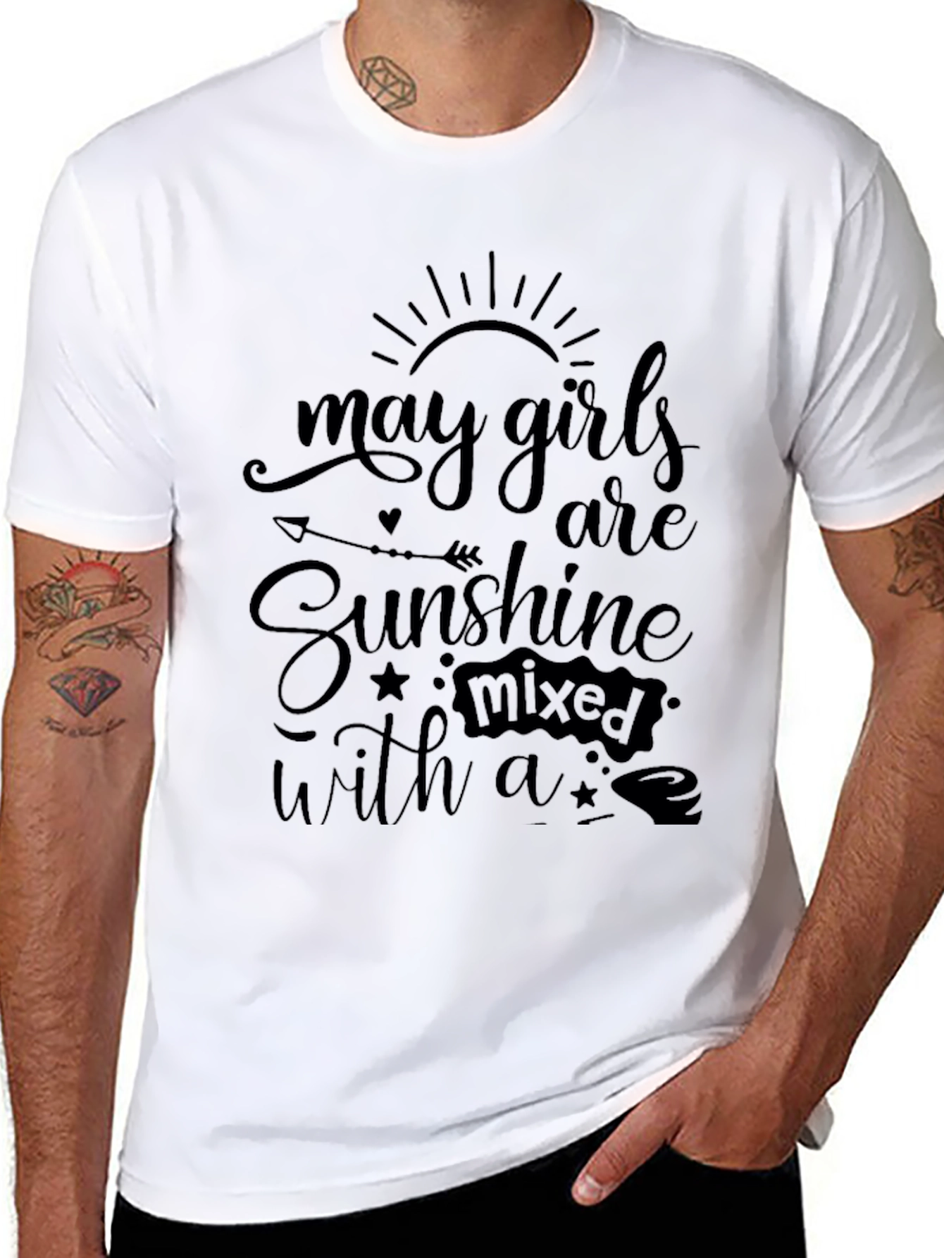 May Girls Are Sunshine Mixed T-Shirt