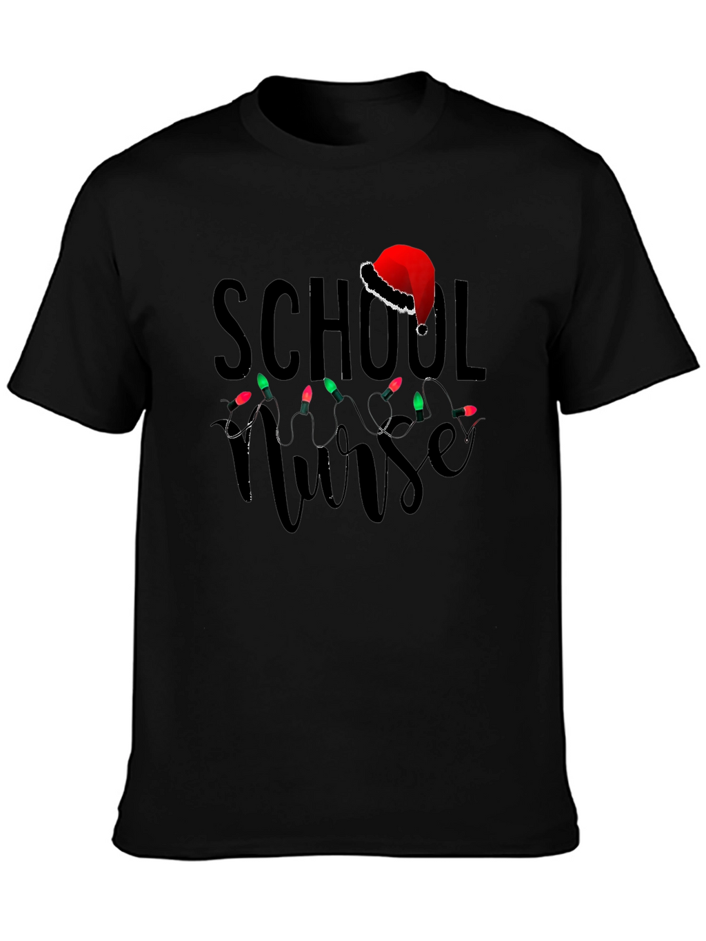 School Nurse Christmas Lights T-Shirt