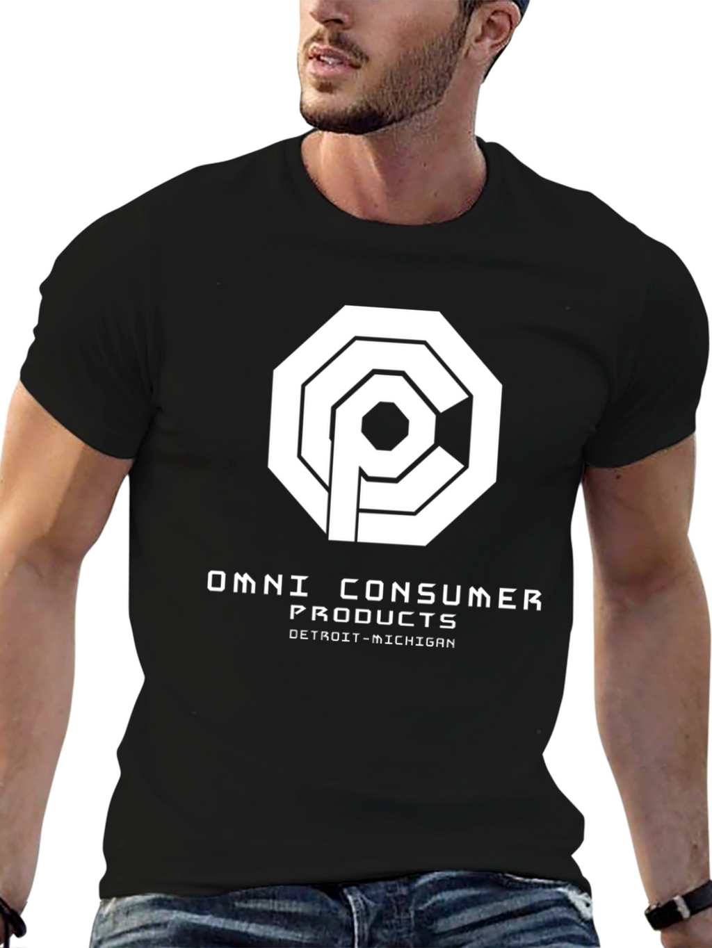 Omni Consumer Products Black T-Shirt