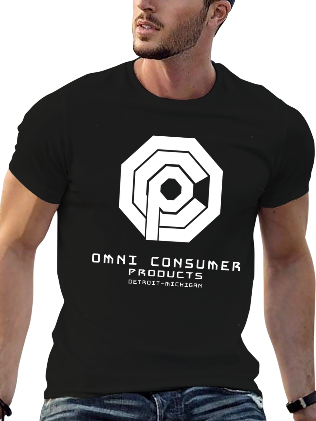Omni Consumer Products Black T-Shirt