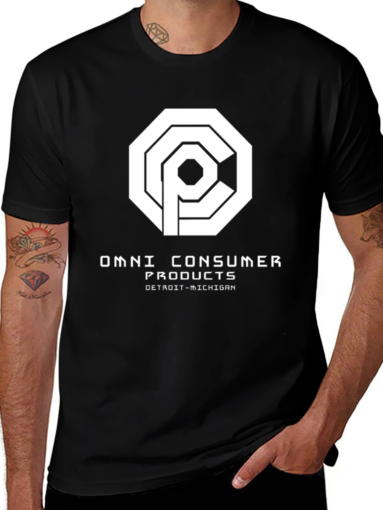 Omni Consumer Products Black T-Shirt