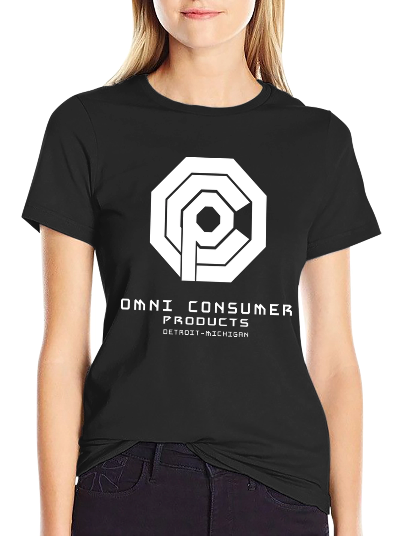 Omni Consumer Products Black T-Shirt