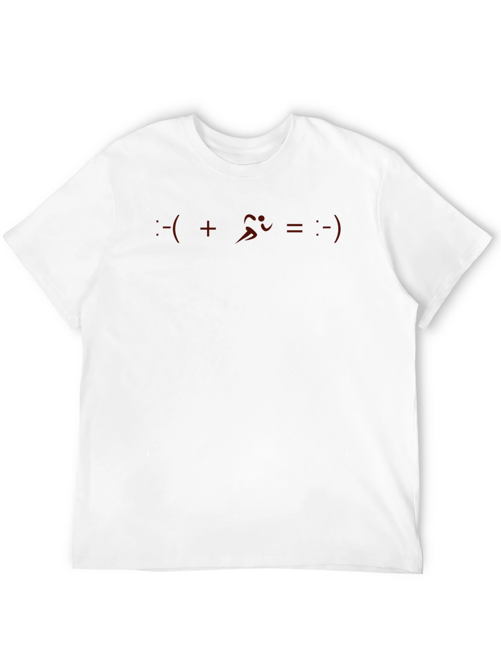 Funny Running T-Shirt - Sad + Running = Happy