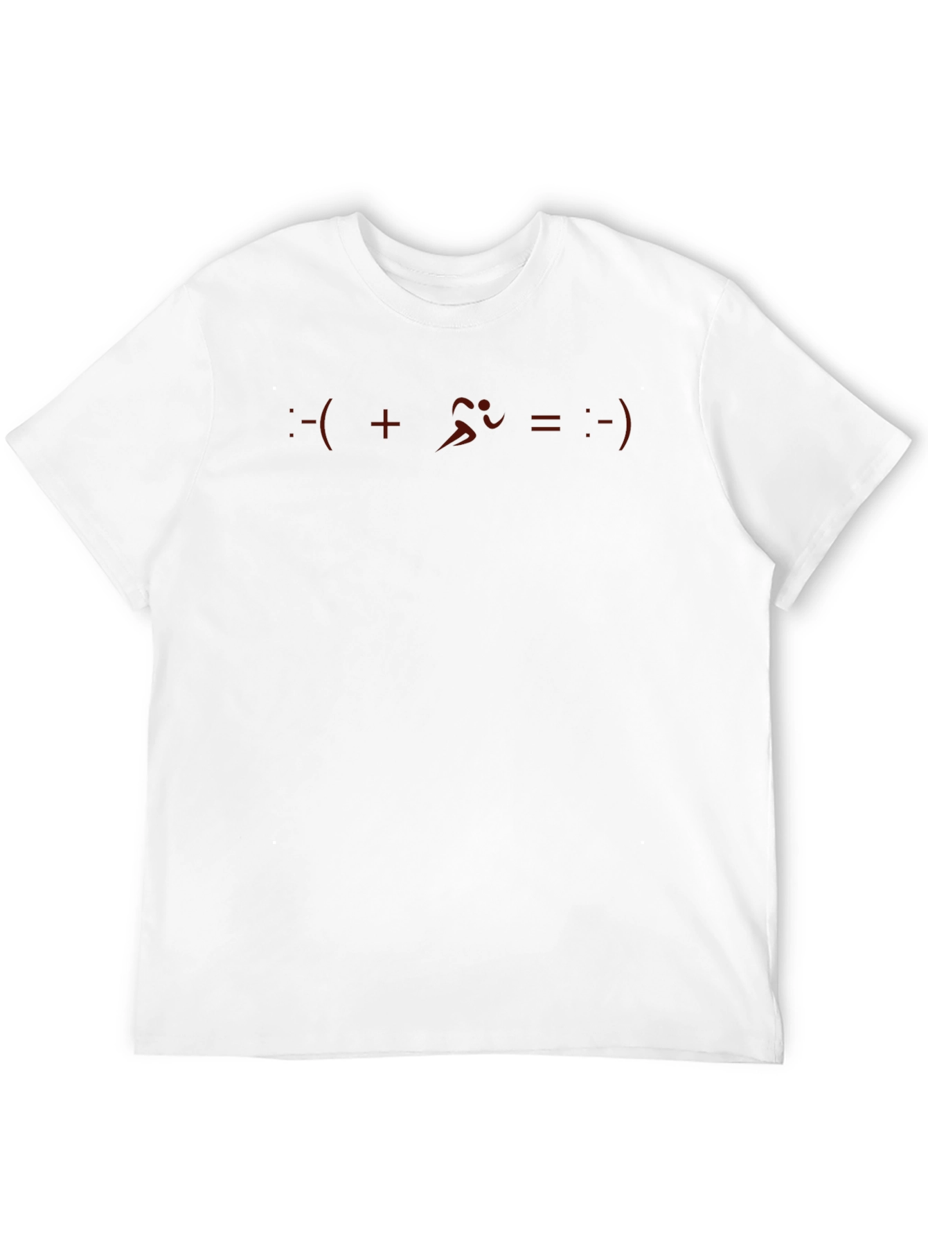 Funny Running T-Shirt - Sad + Running = Happy