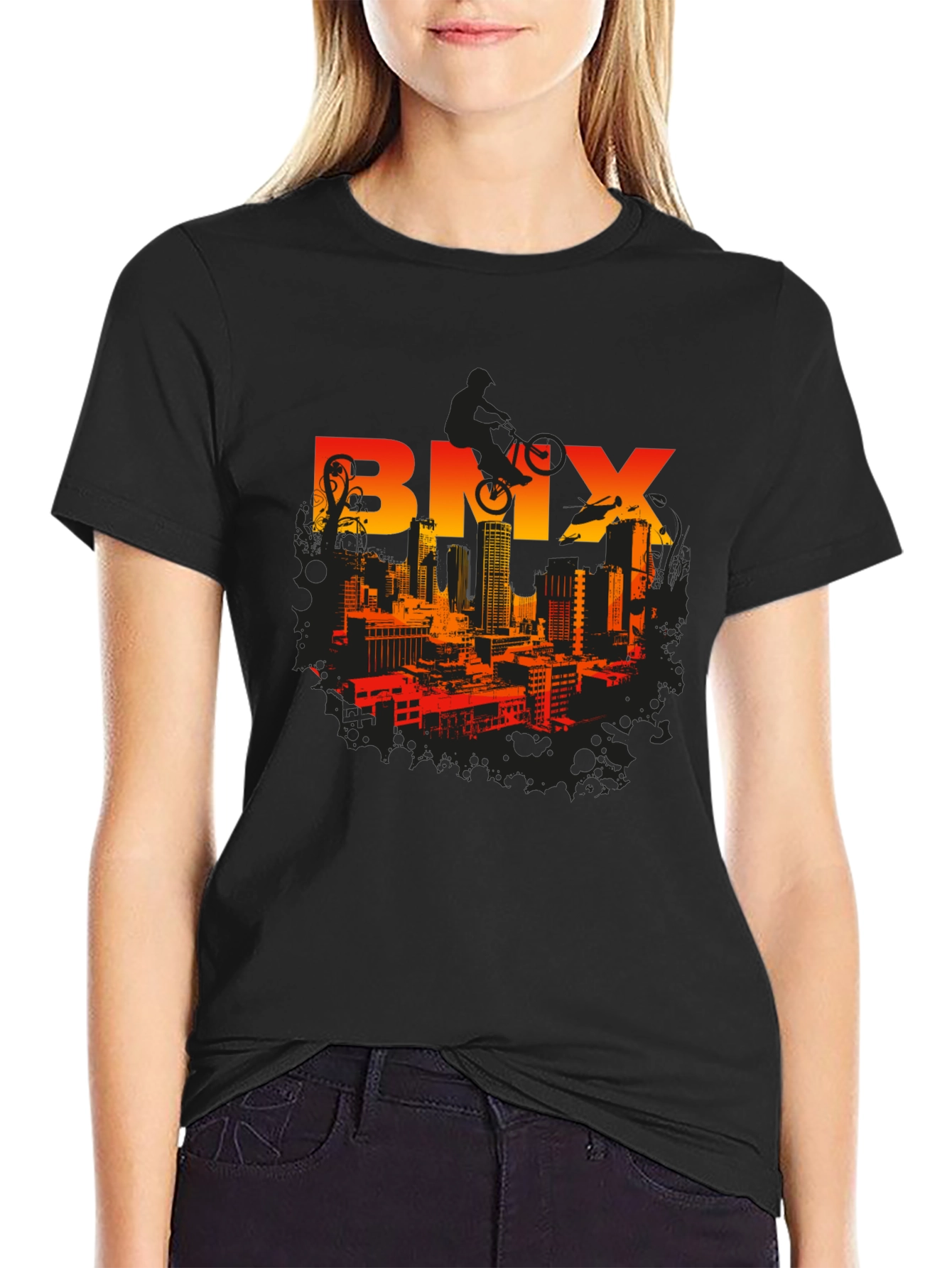 BMX Cityscape Graphic Tee