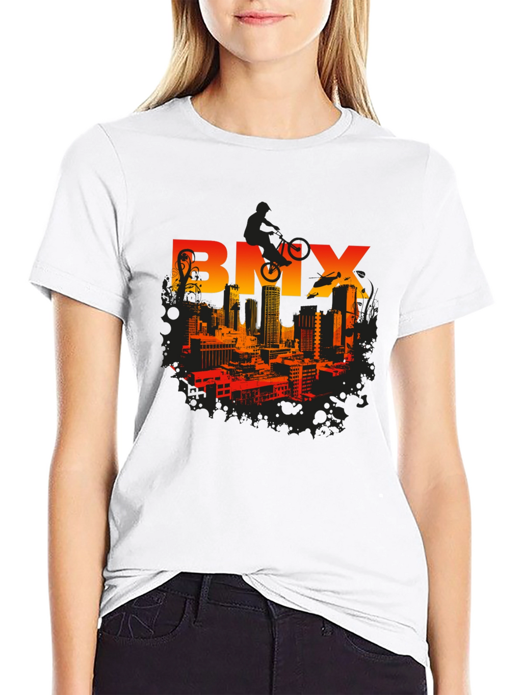 BMX Cityscape Graphic Tee