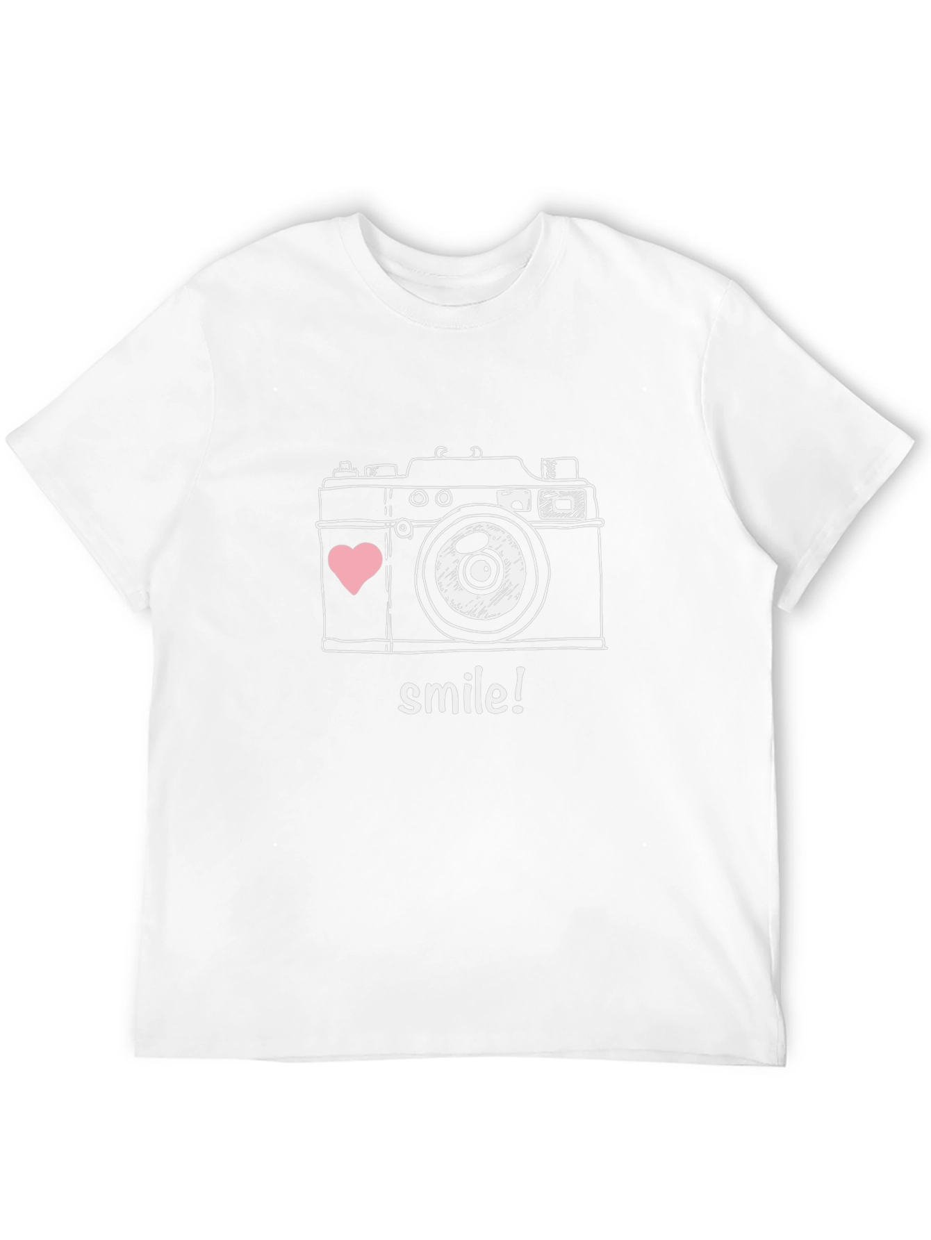 Smile Camera Graphic Tee - Black