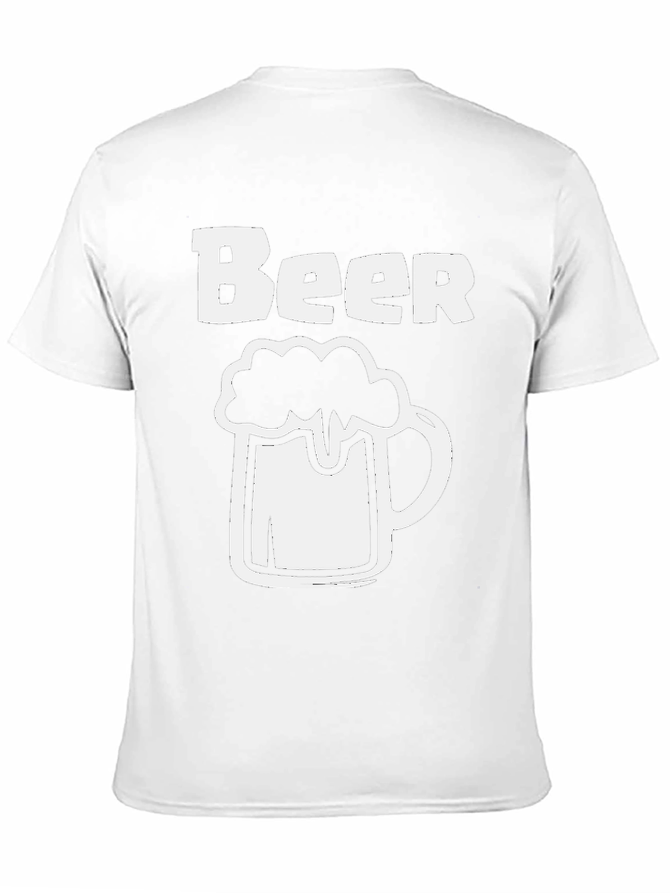 Beer Mug Graphic T-Shirt - Black Casual Tee