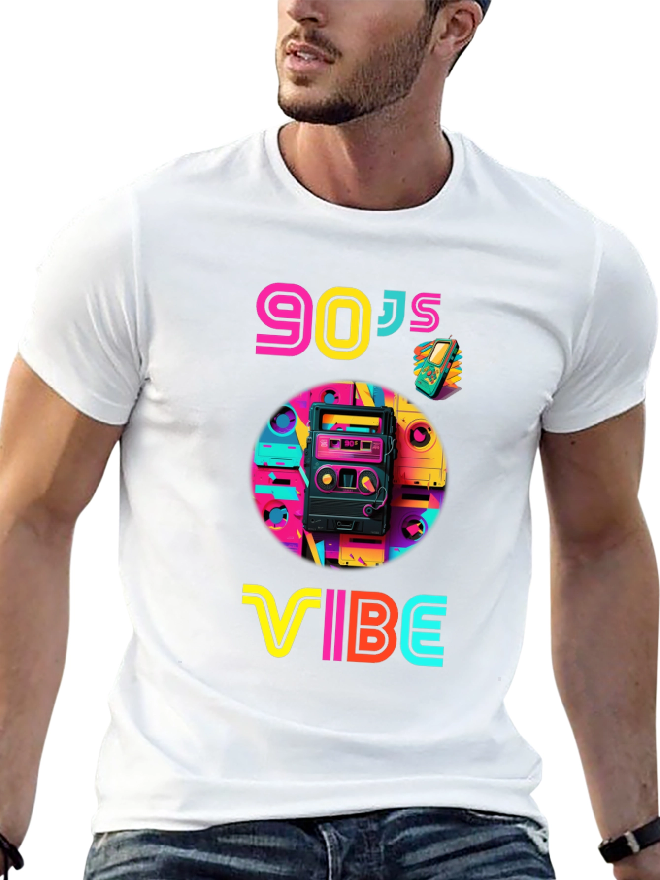 90s Vibe Graphic Tee - Retro Style