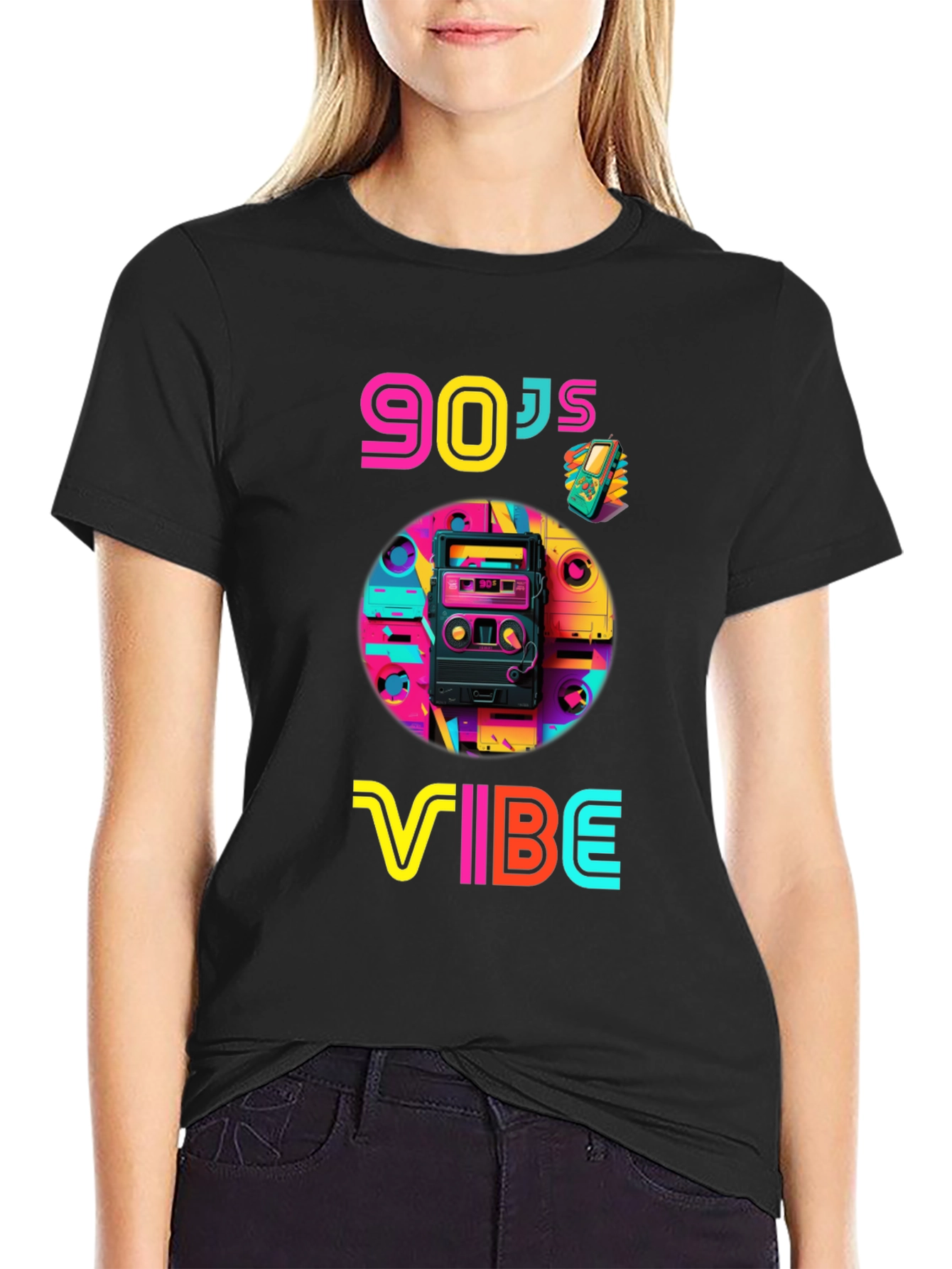 90s Vibe Graphic Tee - Retro Style