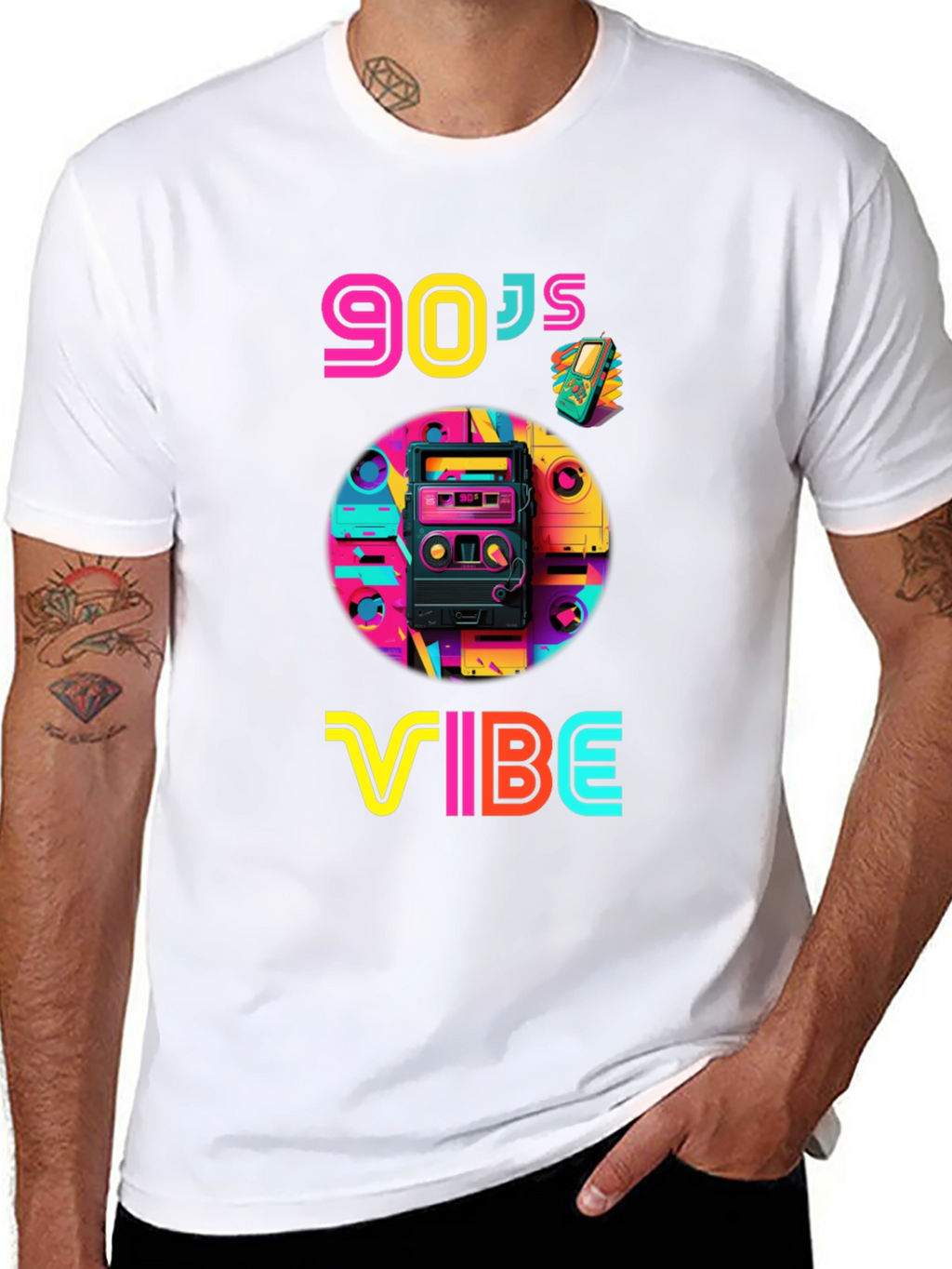 90s Vibe Graphic Tee - Retro Style