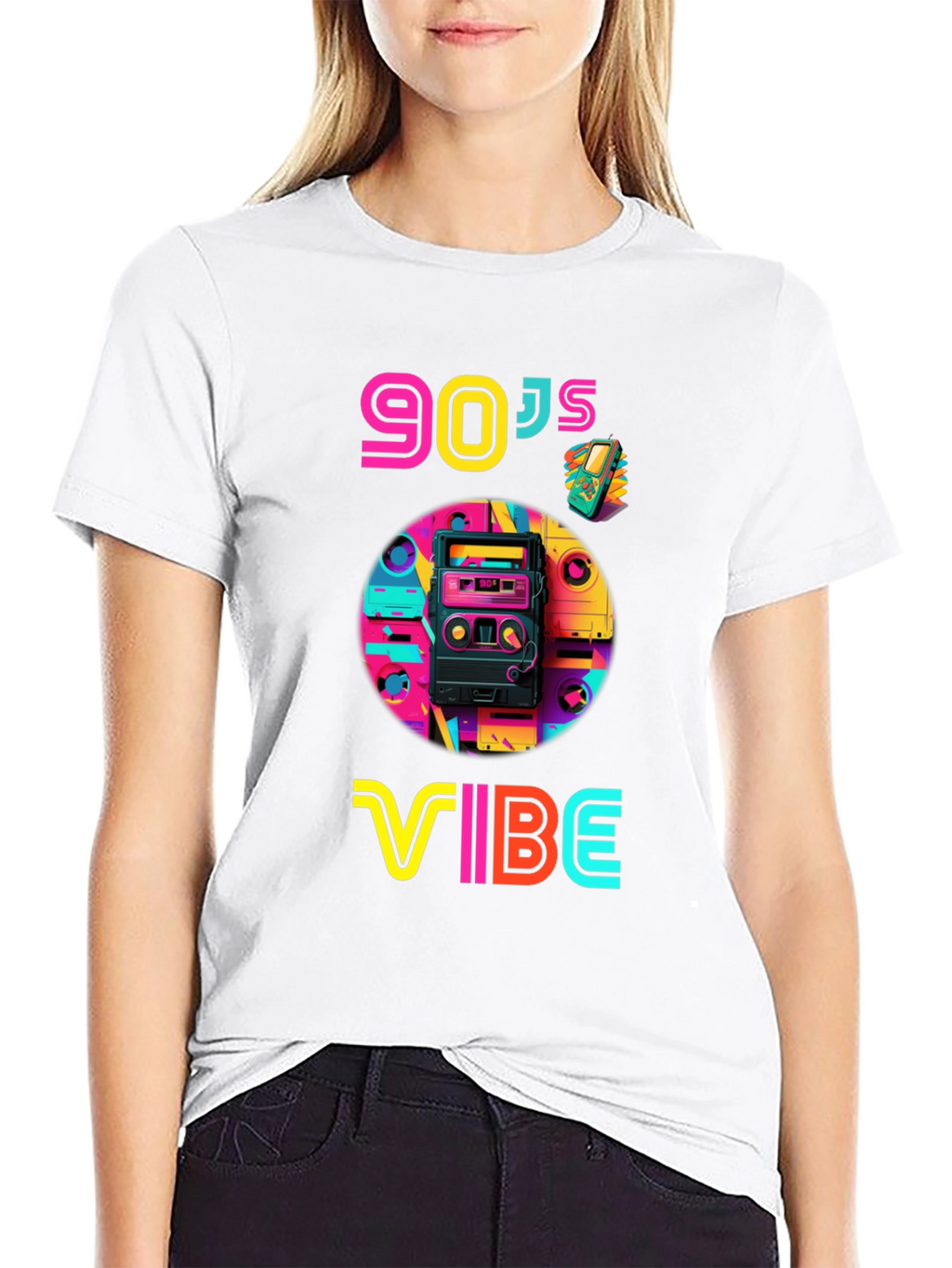 90s Vibe Graphic Tee - Retro Style