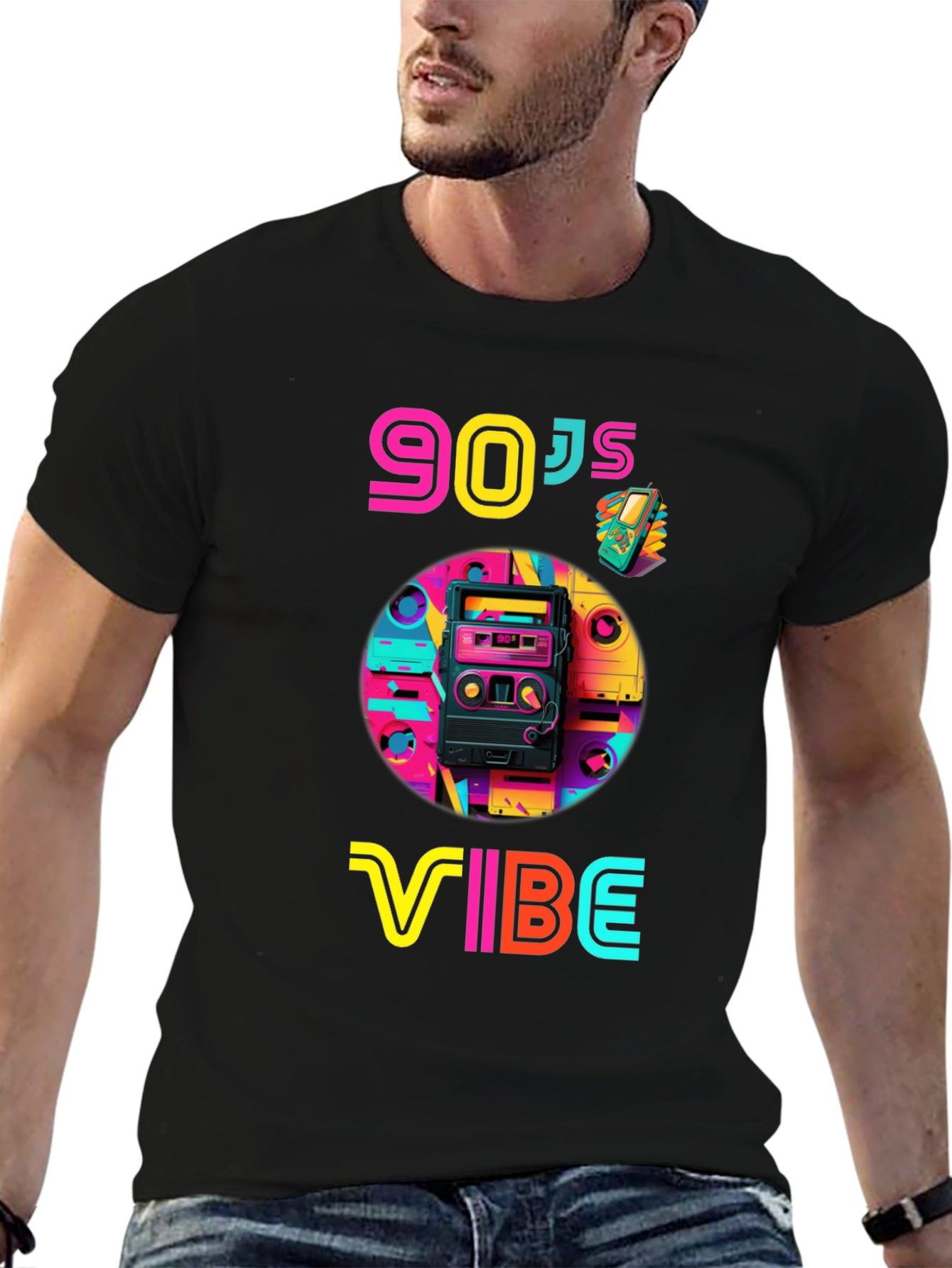 90s Vibe Graphic Tee - Retro Style