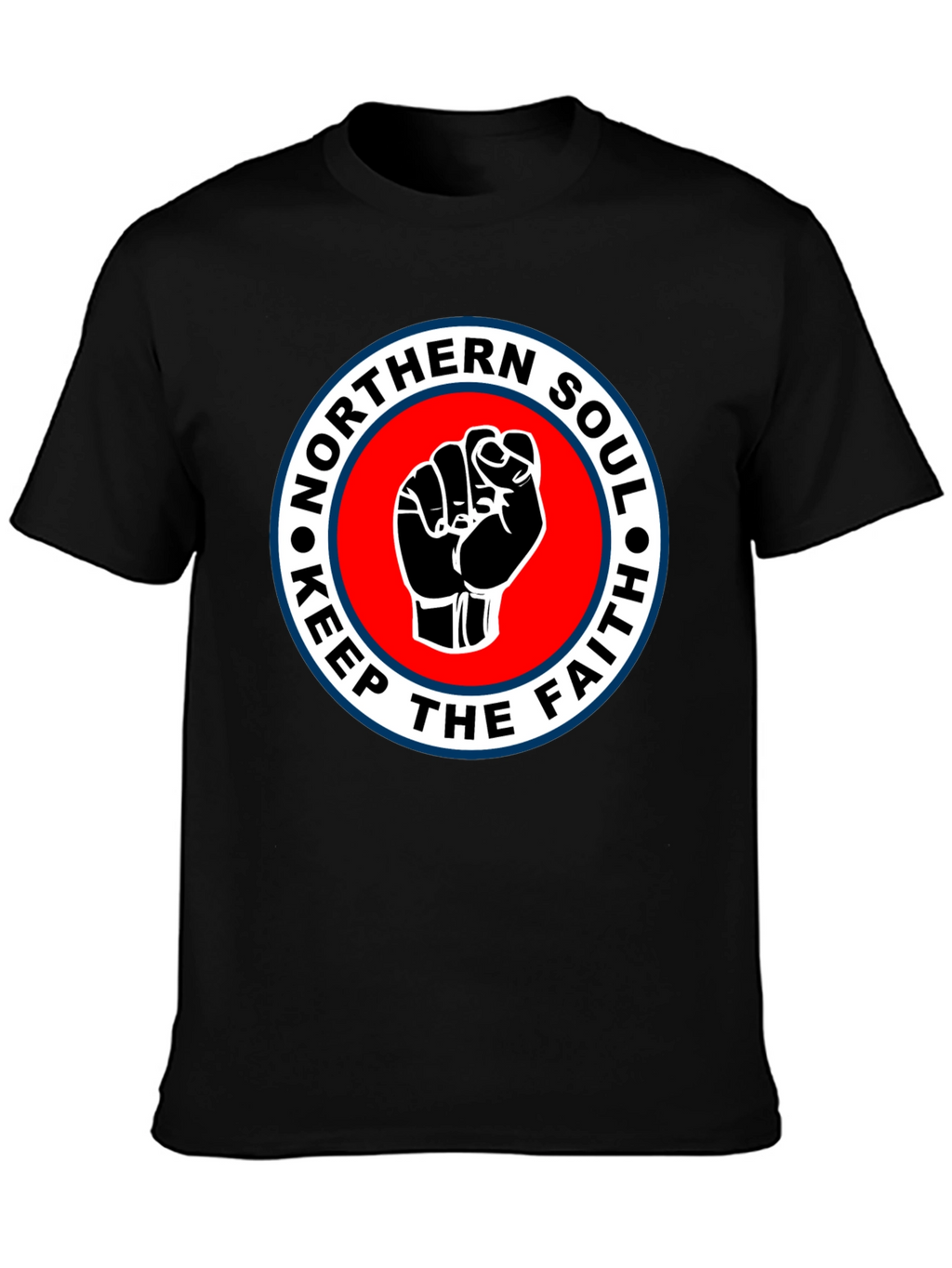 Northern Soul Keep The Faith T-Shirt - Black