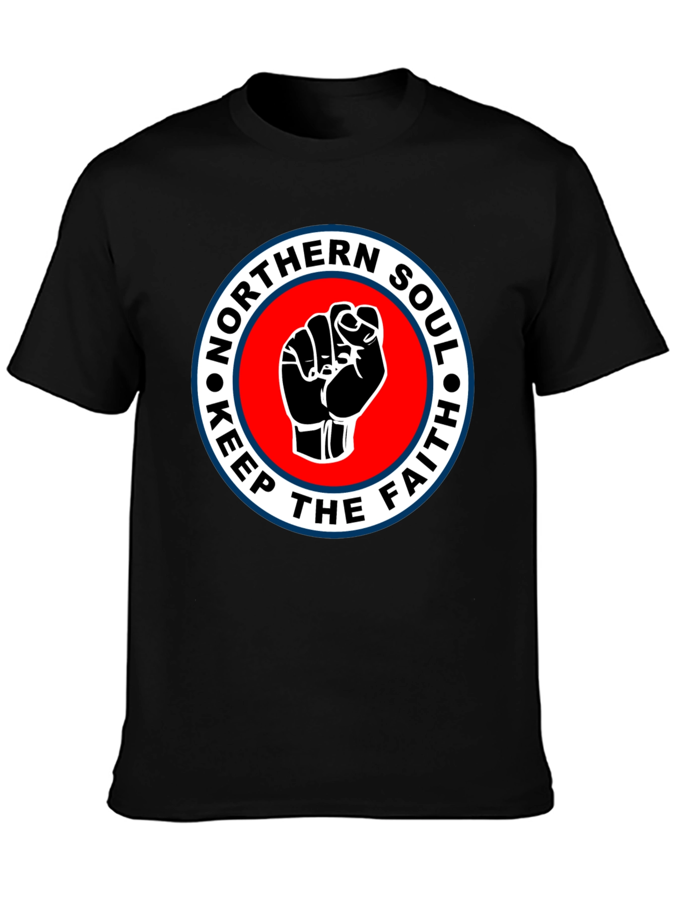 Northern Soul Keep The Faith T-Shirt - Black