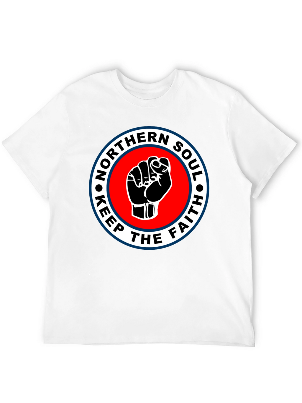 Northern Soul Keep The Faith T-Shirt - Black