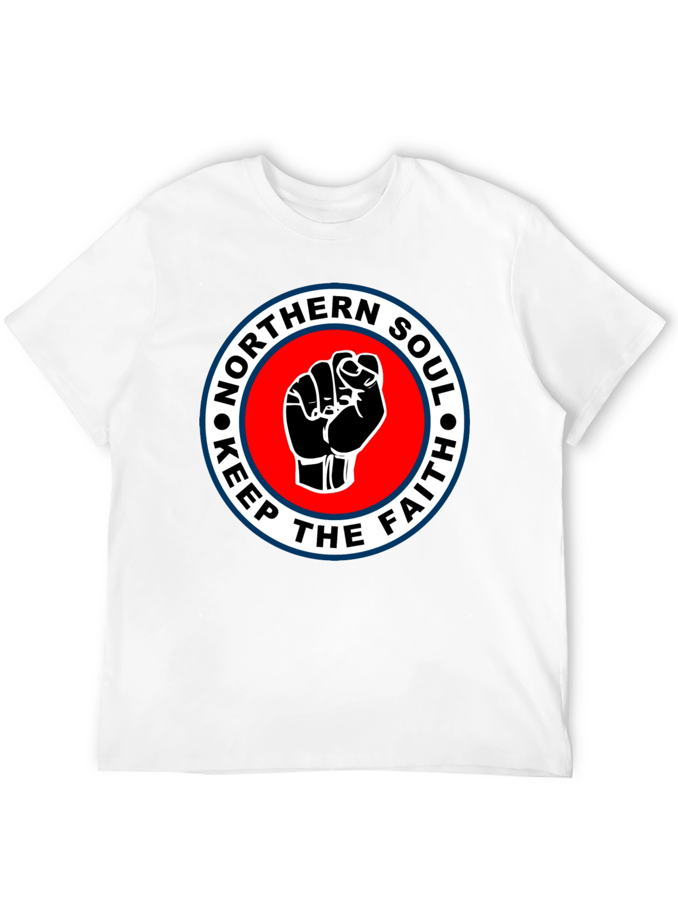 Northern Soul Keep The Faith T-Shirt - Black