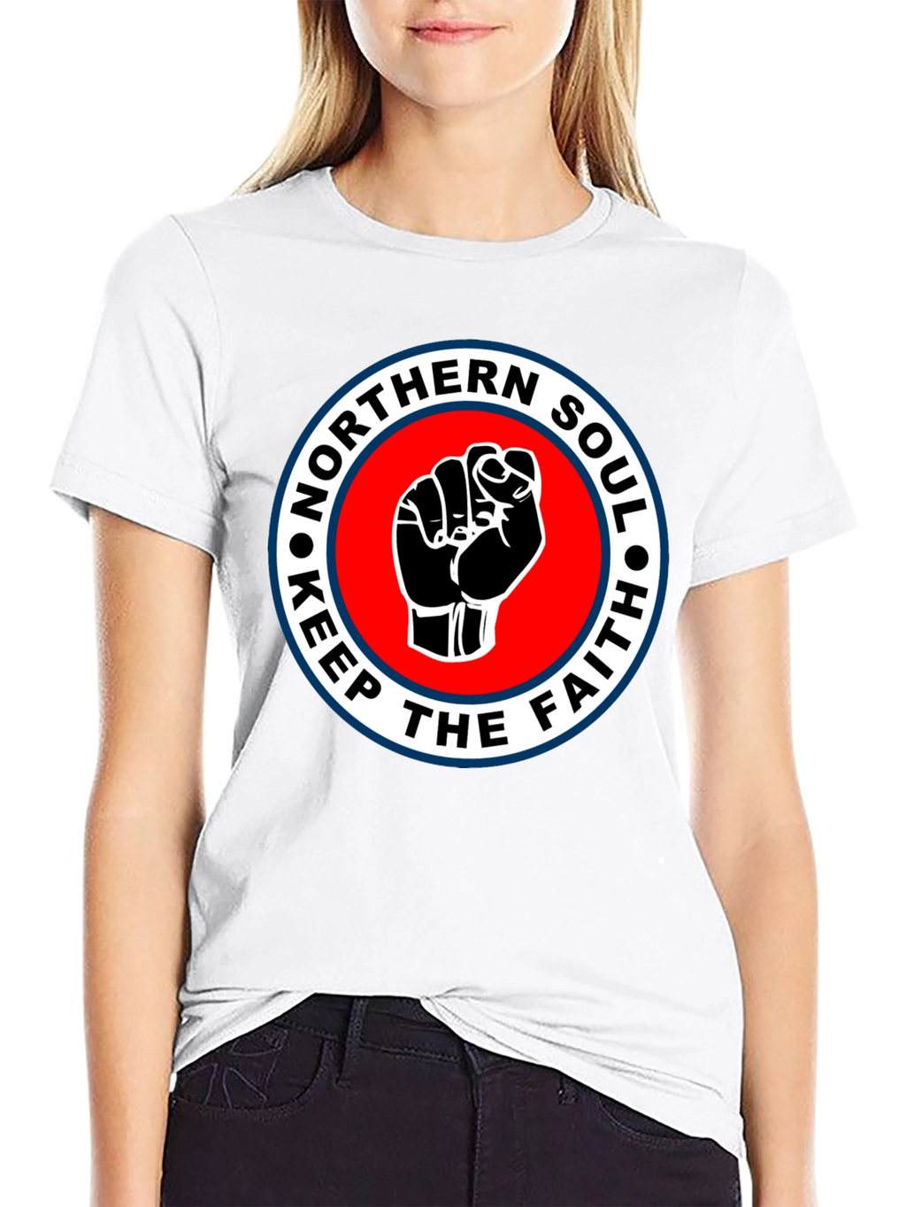 Northern Soul Keep The Faith T-Shirt - Black