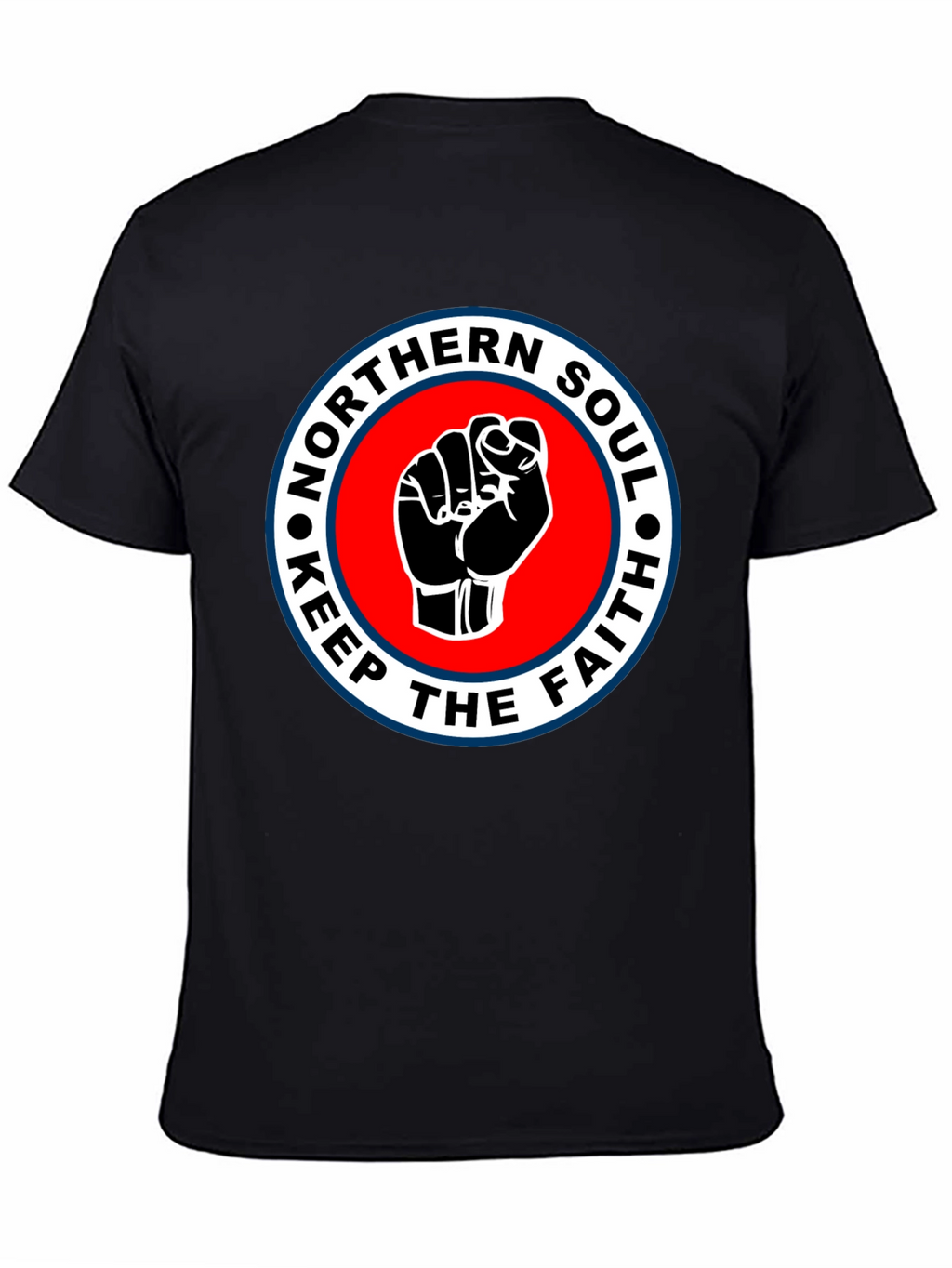 Northern Soul Keep The Faith T-Shirt - Black