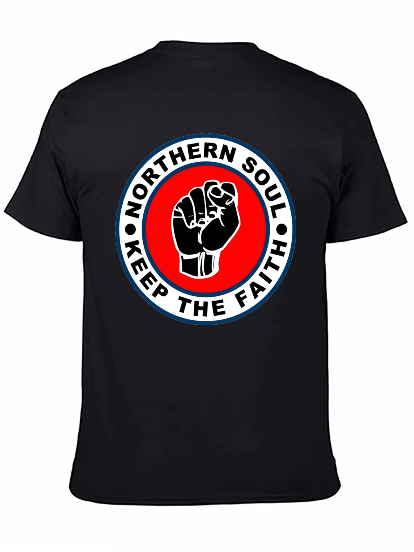 Northern Soul Keep The Faith T-Shirt - Black