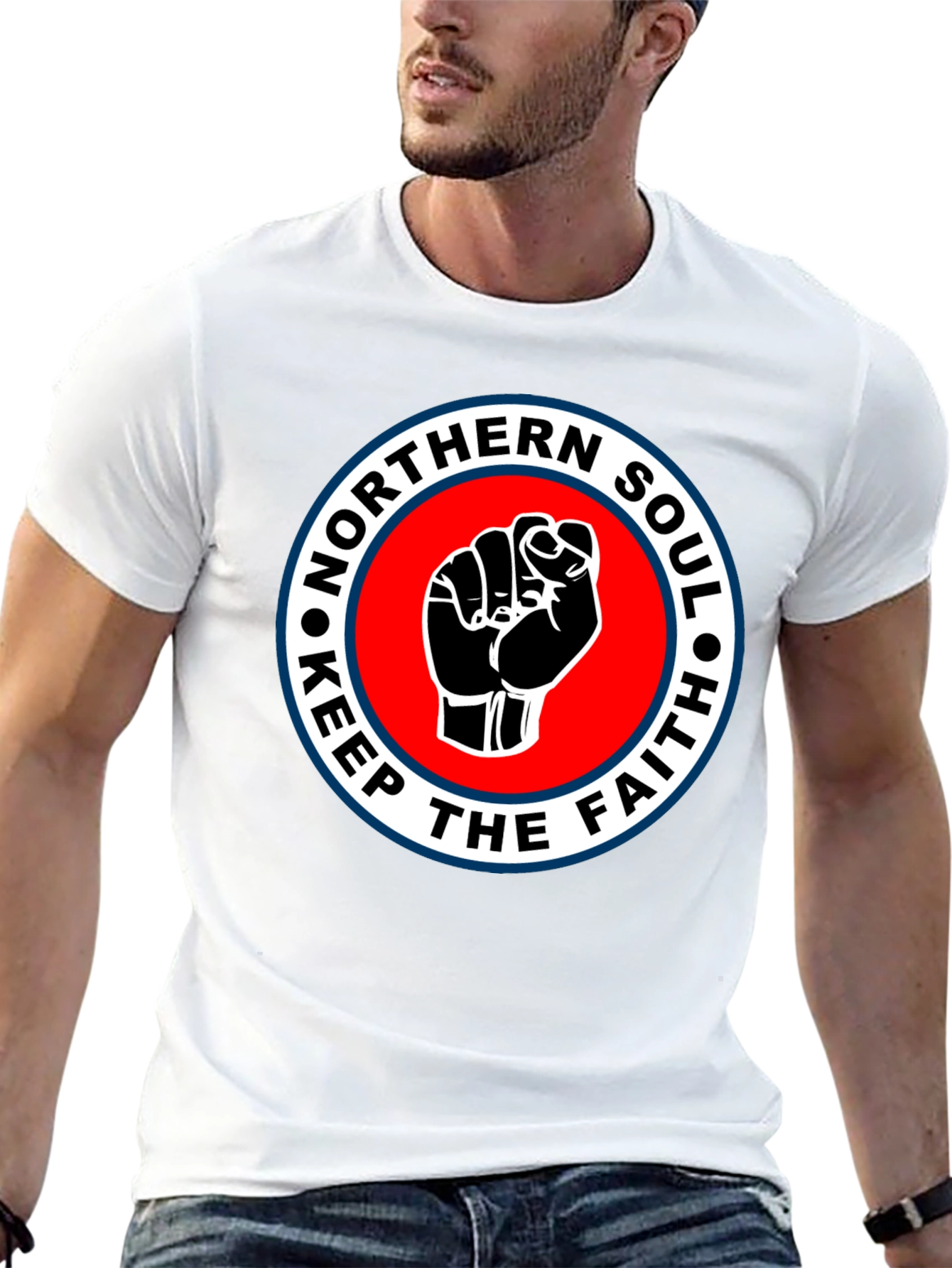 Northern Soul Keep The Faith T-Shirt - Black