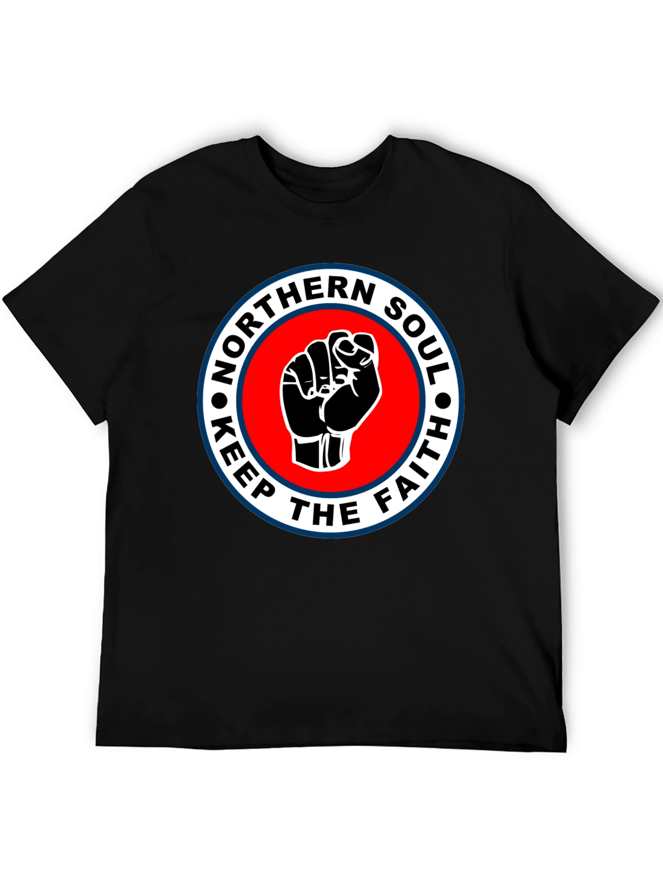 Northern Soul Keep The Faith T-Shirt - Black