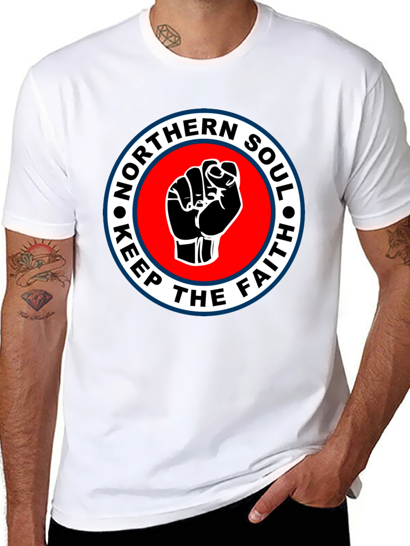 Northern Soul Keep The Faith T-Shirt - Black
