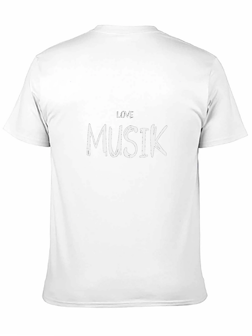 Love Musik Black Graphic T-Shirt