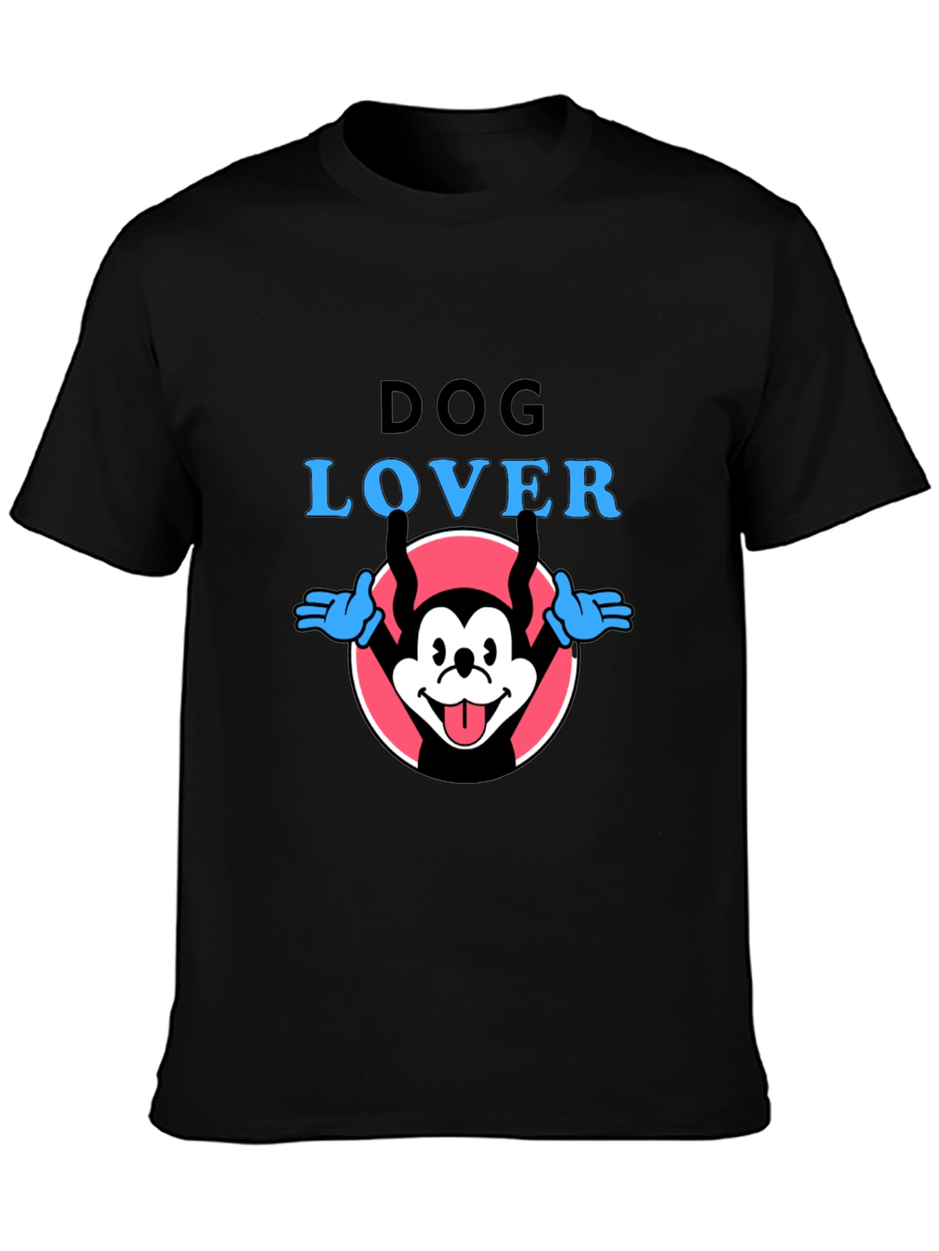 Dog Lover Graphic Tee - Cartoon Dog Design