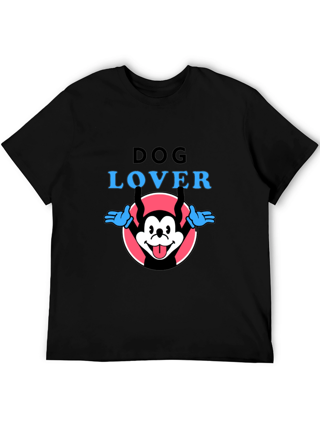 Dog Lover Graphic Tee - Cartoon Dog Design